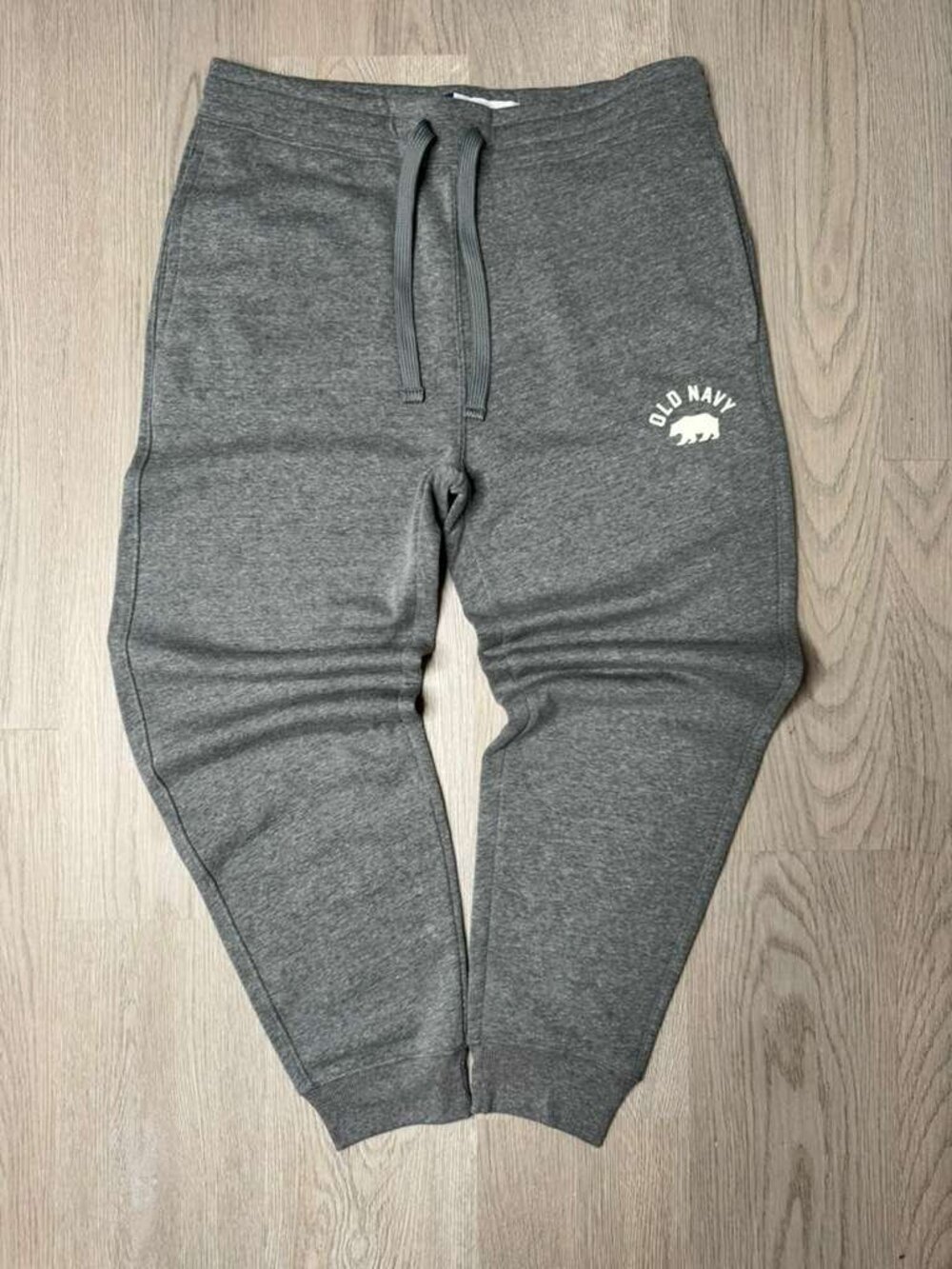 Old Navy California Bear Logo Joggers - Men's Large - Heather Gray Fleece Sweat